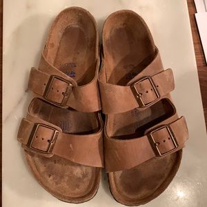 Arizona brown leather Birkenstock Sandals size 10-10.5